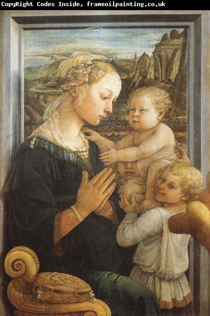 Fra Filippo Lippi Madonna and Child with Two Angels